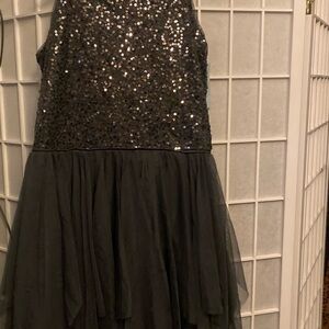 Cat & Jack Glittery Black Formal Dress